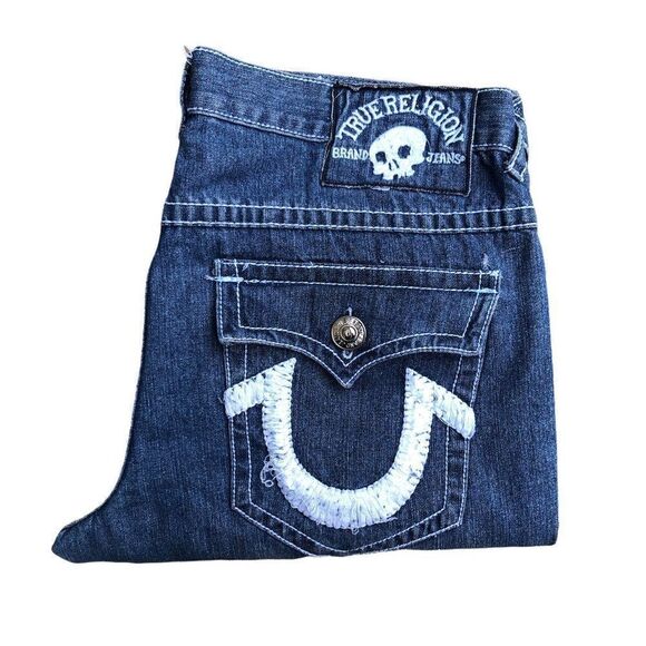 True Religion Jeans Size 38 'Skull Tab' - Picture 1 of 12